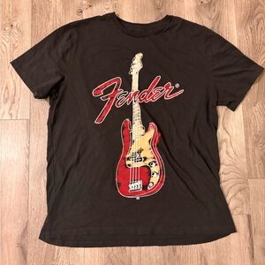 Fender Red and Gold Graphic Tee
